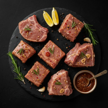 Мясо свинины маринованное  